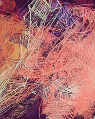 Abstract painting on canvas. Hand made art. Colorful texture. Modern artwork. Strokes of fat paint. Brushstrokes. Contemporary art. Artistic background image.