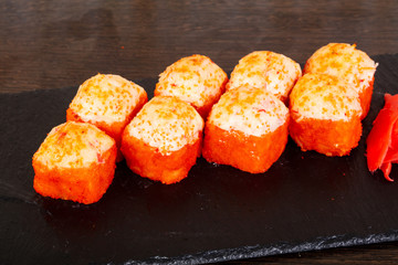 Delicious sushi roll