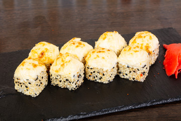 Delicious sushi roll