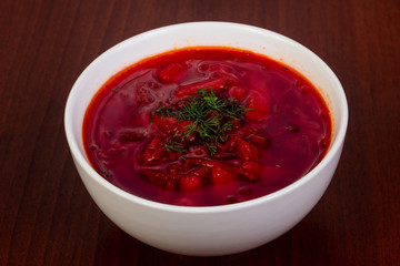 Russian traditional borsch