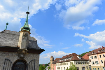 Pavillion auf der Henkersbrücke Schwäbisch Hall 