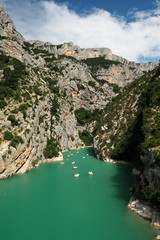 Gorge du Verdun canyon