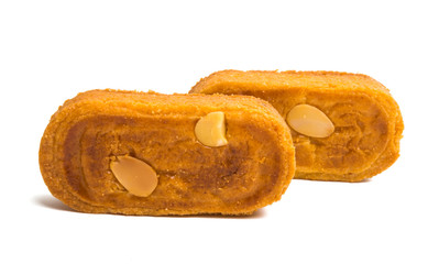 almond biscuits isolated