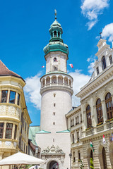 Fototapeta na wymiar Famous Fire tower in Sopron, Hungary