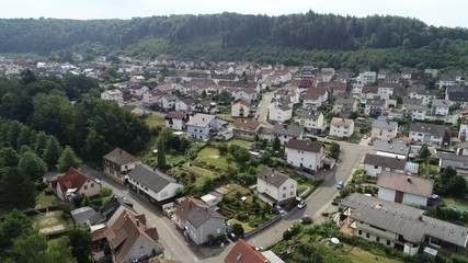 Fototapeta premium Dorf Luftaufnahme