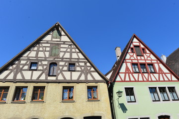 Denkmalgeschützte Fachwerkbauten in  Rothenburg ob der Tauber 