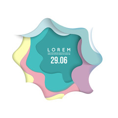 3D abstract background with paper cut shapes. Punchy pastel Vector design layout for business presentations, flyers, posters.