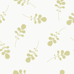 Obraz premium Seamless floral pattern with gold blades of grass.