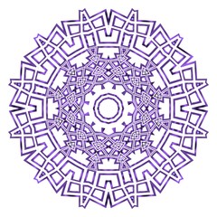 Beautiful round flower mandala. Vector illustration. Abstract.