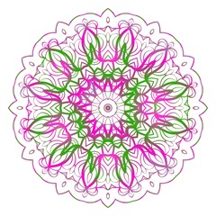 decorative ethnic ornament. Seamless vector illustration. Floral style. for printing on fabric, paper for scrapbooking, wallpaper, cover, page fantastic mandala book.