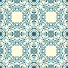 Abstract Vector seamless pattern with abstract geometric style. Repeating sample figure and line. For interiors design, wallpaper, textile industry