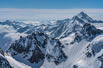 Fototapeta na wymiar Switzerland, Titlis snow alps