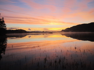 Sunrise over the lake...Wolflake ...Os...Norway