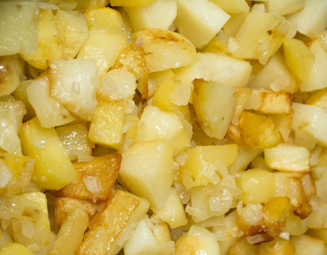 Fried potatoes with a cruise plan