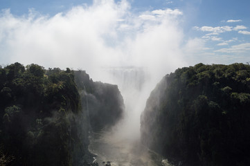 Victoria Falls Seen from Photo Trail, Zambian Side