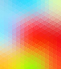 Multicolored low poly illustration consist of triangles. Pattern for your design. Origami style