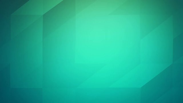 4k Low poly video of abstract geometric triangles loopable turquoise background