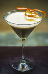 creme caramel cream martini cocktail drink glass