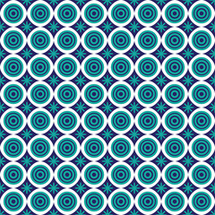 Seamless shweshwe circle pattern