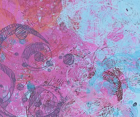 Abstract painting on canvas. Hand made art. Colorful texture. Modern artwork. Strokes of fat paint. Brushstrokes. Contemporary art. Artistic background image.