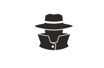 Detective Logo Design Illustration