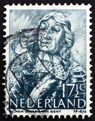 Postage stamp Netherlands 1944 William van Ghent, Dutch Admiral
