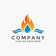 Plumbing, Flame logo design