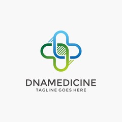 Health, pharmacy, medicine logo design