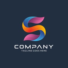 Obraz premium Modern Letter S logo design