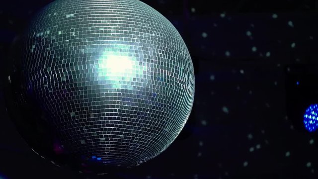 Disco ball light at the party