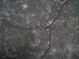 Obraz premium concrete crack on the floor.