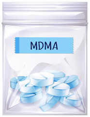 A Package of MDMA Drug