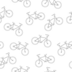 Vector illustration of a bicycle pattern