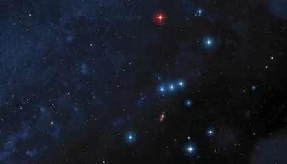 Orion constellation, illustration