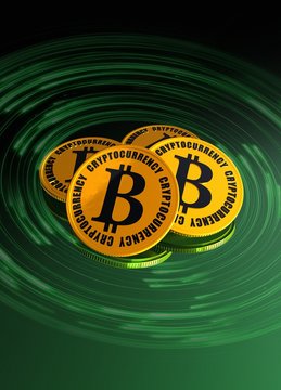 Bitcoins, illustration