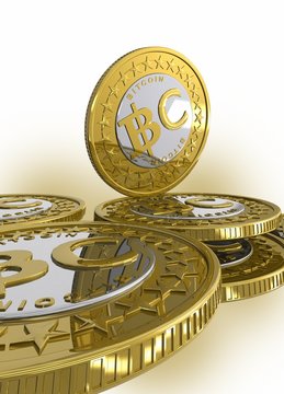 Bitcoins, illustration