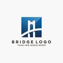 Abstract Bridge logo design