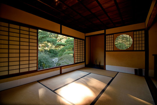 Threshold Of Old Tatami And Japanese Stock Photo, Picture and Royalty Free  Image. Image 46410773.