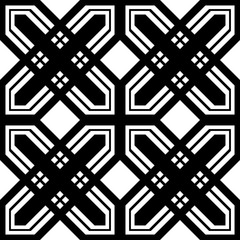 Design seamless monochrome geometric pattern