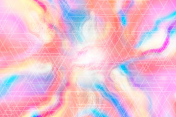 Abstract hologram, geometric shapes background, positive energy texture