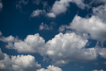 Fototapeta na wymiar Summer blue sky and clouds background