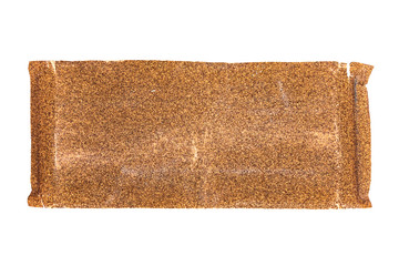 used sandpaper isolated on white background with clipping path