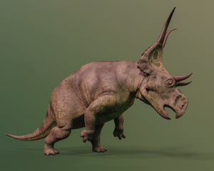 Fototapeta premium diabloceratops na zielonym tle