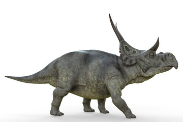 Naklejka premium diabloceratops na białym tle