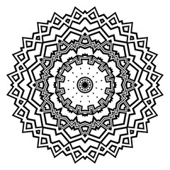 Flower mandala. Printable decorative elements. Vector illustration for design.