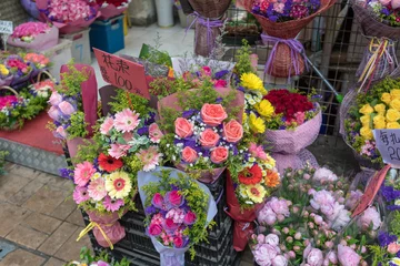 Cercles muraux Fleuriste Bouquets De Fleurs