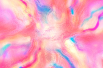 Obraz na płótnie Canvas Blurred abstract hologram, geometric shapes background, positive energy texture