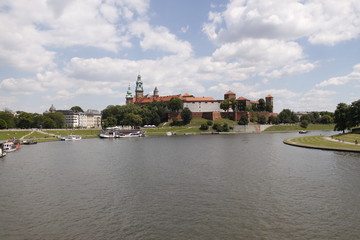 Fleuve Vistule à Cracovie, Pologne	