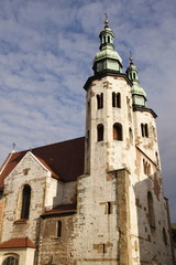 Fototapeta na wymiar Eglise Saint André à Cracovie, Pologne