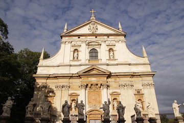 Fototapeta na wymiar Église Saints-Pierre-et-Paul à Cracovie, Pologne
